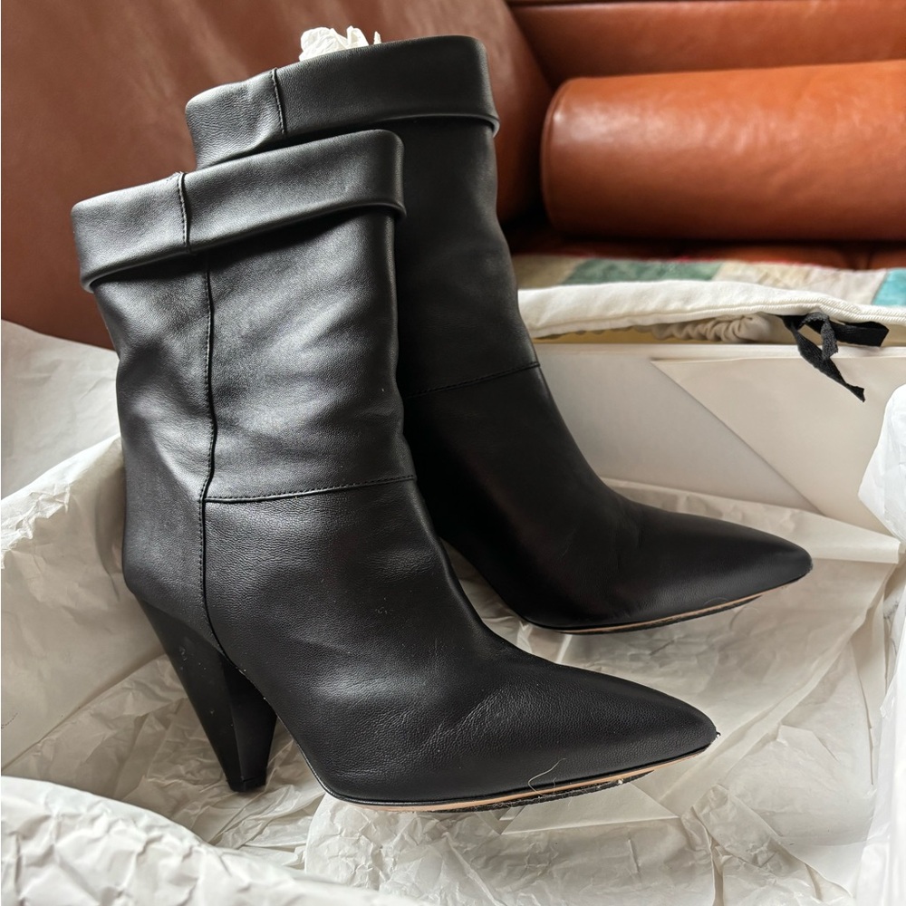 Isabel Marant Black Heeled leather Boots